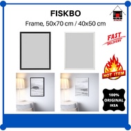 IKEA FISKBO Frame, 40x50 cm / 50x70 cm, white/black  |  Bingkai, putih/hitam