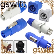 GSWLTT NAC3FCA NAC3FCB AC Male Plug, Blue White 250V Powercon Connector, 3 Pin Male Plug 3 PIN Socket 20A Audio Power Plug Connector Stage Light LED Screen