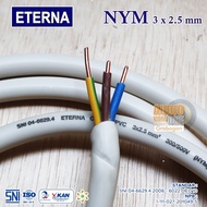 Kabel Listrik ETERNA 3x2.5 NYM Kabel Instalasi Rumah Isi 3 Kabel Tembaga Murni SNI