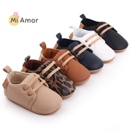 Mi Amor 0 - 20 months Unisex Baby shoes, super soft leather cover / non-slip rubber shoe sole /  bre