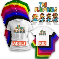 Super Mario Bros Baju T Shirt Cotton Boy Budak Kemeja Kanak Anime Girl Dress Cloth Fashion Pakaian