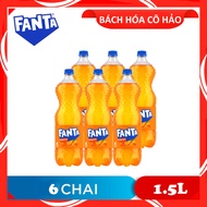 LỐC 6 CHAI NƯỚC NGỌT HƯƠNG CAM FANTA 1.5L