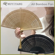 ㍿ ♟ ◎ MUYIYANG Mini Retro Bamboo Folding Hand Fan Japanese Chinese Oriental Pamaypay Foldable for W