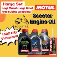 🇲🇾 TOP SALES 🔥 Motul Scooter Engine Oil @ Scooter 4T 5W-40/ 10W-40/ Expert 10W-40/ Gear Oil 💯 Local 