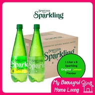 (FRESH BATCH) MBHL 6pcs Spritzer Sparkling Natural Mineral Water Spritzer Sparkling Water 1L 1 Litre