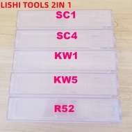 Original Lishi 2 in 1 2IN 1 HU64 LW4 LW5 SC1 SC4 KW1 KW5 AM5 M1 / MS2 SC20 R52 Decoder for Locksmith