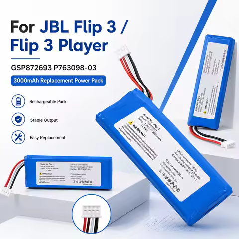 3000mAh 3.7V Rechargeable Battery for JBL Flip 3 Flip3 Special Edition Stealth Edition Bluetooth Spe