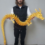 90/88/66cm 3D Printed Dragon Large Size Chinese Style Dragon Desktop Ornament Kids Gifts