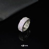 2HYPE Iced Clustered CZ Ring