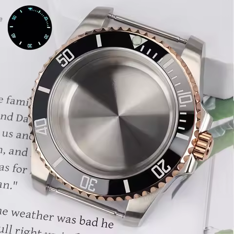 40mm Case Men's Watch Case 120Clicks C3 Bezel For Seiko NH35 NH34/36 7S26 Miyota8215 ETA2824 Sapphir