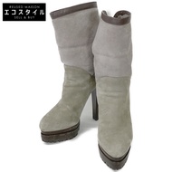 Sergio Roshi 58720 麂皮內靴，後拉鍊高跟設計 / 尺寸 35.5 [二手]