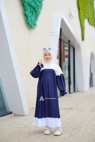 GAMIS ANAK QUINZA LONG DRESS ANAK PEREMPUAN BROKAT TANGGUNG TERBARU 2025 | UMUR 9-11-12-14 TAHUN 5 S