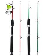 QIUJU Spinning Rod, Carbon 2 Sections Fishing Rod, 2025 1.0m Length 107g Lure Weight Travel Fishing 