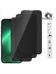 1 Protector De Pantalla De Privacidad De Cubierta Completa Compatible Con Iphone 15 14 13 12 11 Pro Xs Max Película De Privacidad Vidrio Protector Compatible Con Iphone Xr X 6 7 8 Plus Se2samsung S23 Película Protectora De Pantalla