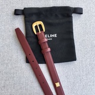 Celine Belt เข็มขัด Delicate 2309026 100cmx1.8cm 100cmx2.5cm brown 1.8cm