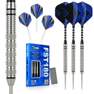 Formula Sports 90% Tungsten Darts Metal Tip Set 21g/22g/23g/24g, Professional Steel Tip Darts Set wi