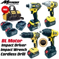 Kim.S Mivon 21V BL Motor Cordless Drill Impact Driver Impact Wrench Tool Bag Stanley Dewalt New 2022 Mode Rotary Hammer