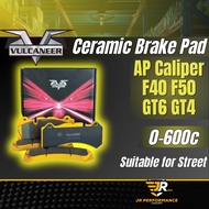 Vulcaneer Brake Pad F50 F40 18z 17z 5200 Brake Pad Ceramic Brake Pad 4 Pot 6 Pot Brake Pad Performan