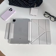 ฝาพับแบบตัว Y เคสไอแพดใส forGen11 A16 Gen10 Air4 Air5 Air6 Air7 Pro11 (2018-2024) Mini6/7 เจน7-11พับ