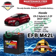 Münster Robust MF CMF EFB M42L | B20L | 60B20L 40AH Car Battery Bateri Kereta for Honda CR-Z CRZ Hyb