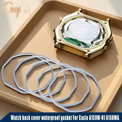 Watch back cover waterproof gasket For Casio A159W-N1 A158WA F91 rubber sealing ring Replace repair 