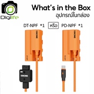 ZGCINE Battery DT-NPF PD-NPF Dummy Battery Cable สำหรับ ใช้แทน Sony Battery NP-F550 ( USB Type-C D-