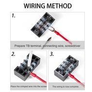 เทอร์มินอล ต่อสายไฟ 4 ช่อง 25A 600V TERMINAL BLOCK ขั้วต่อไฟฟ้า ตู้คอนโทรล โซล่าเซลล์ ราคาถูก พร้อมส