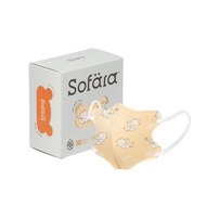 Sofara舒芙氧 迷你幼立體空氣口罩30入（1歲-3歲）-搗蛋貓