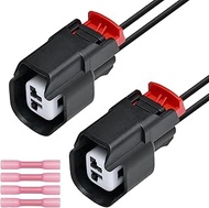 2 PCS 645-134 ABS Wheel Speed Sensor Connector Wiring Harness Replacement for 19352068, 3U2Z14S411BX