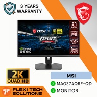 Flexi Tech MSI Optix MAG274QRF-QD 2560 x 1440 (WQHD) Gaming Monitor