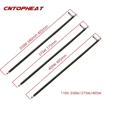 110V Oven Heating Element 6.6mm Stainless Steel Electric Tubular Heater Hot Air Heater Heating Resis