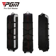 PGM HKB010 ถุงคลุมถุงกอล์ฟขึ้นเครื่องบิน แบบมีล้อลาก พับเก็บง่าย Golf Travel Cover Bag