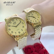 Original AD Steel AD 063 Gold Unisex Stainless Steel couple watch Japan movement WATER RESISTANT