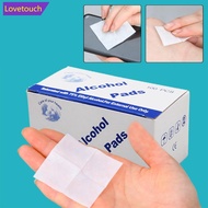 LOVETOUCH 100/50Pcs Disposable Alcohol Cotton Pads Disinfectant Wipe Camera Lens Tablet Watches Clea