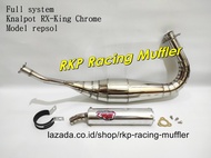 Knalpot RX-King RX King kolong kenalpot R9 repsol chrome krom