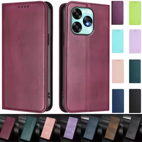 A15T Magnetic Case for Umidigi A15 A15T A15C Capa Leather Flip Stand Wallet Book Case for Umidigi A1