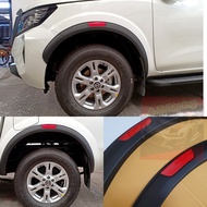 คิ้วล้อ Nissan Navara 2021 2022 2023 สีดำแถบแดง ขนาด 3 นิ้ว สำหรับรุ่นสูงเท่านั้น จำนวน 6 ชิ้น ซุ้มล