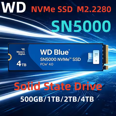 1TB SSD Original WD Blue SN5000 2TB Solid State Drive PCIe NVMe M.2 2280 Western Digital Internal fo