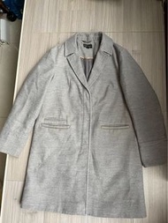 法國購入英國品牌Top Shop 女裝灰色長大衣 外套 夾克 歐美韓風 時尚 coat winter long coat jacket