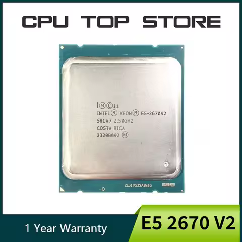 Intel Xeon E5 2670 v2 SR1A7 2.5GHz 10-CORES LGA 2011 Server CPU Processor