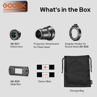 Godox AK-R21 Projection Attachment for Round Head Flash V1 V1Pro V100 AD100Pro AD200 (with H200R)