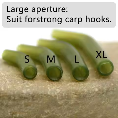 30pcs Fishing Accessories Kickers Hook Carp Fishing Hook Aligners Sleeve D Rig Kickers Sleeve Rigs T