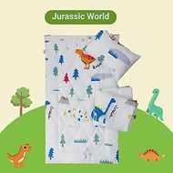 Bộ 5 món tiện lợi cho bé đi học mầm non, tiểu học NIN House hoạ tiết Jurassic 70x120cm chất liệu cot