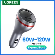 UGREEN 84W USB Car Charger Quick Charge QC PD 4.0 3.0 Fast Charger Adapter In Car Cigarette Lighter 