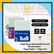 Graph Paper A4 / Kertas Graf A4 - 60gsm | 70gsm