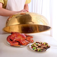 DT23-100 Gold Stainless Steel Food Cover 51.4 Cm.