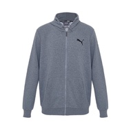 Puma Men ESS Small Logo FZ Hoodie Lifestyle - Medium Gray Heather-Cat