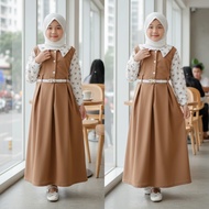 KEMEJA CARLINA Gamis Mele Pita Dress Beautiful Shirt for Girls Fitri Maxy