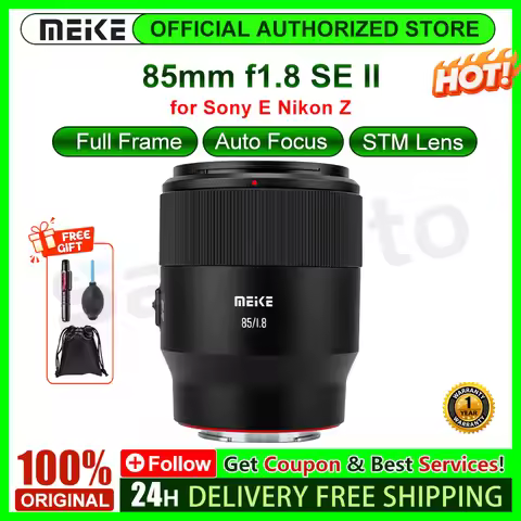 Meike 85mm f1.8 SE II Full Frame STM 8K Auto Focus telephoto Portrait Lens for Sony E Mount /for Nik
