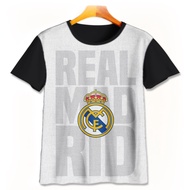 Kids Football T-Shirt - Cute 3D Football T-Shirt - Real Madrid Football Printing T-Shirt Real Madrid